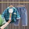 Autumn summer clothing, children's demi-season set, 2022 collection, western style, 3 piece set