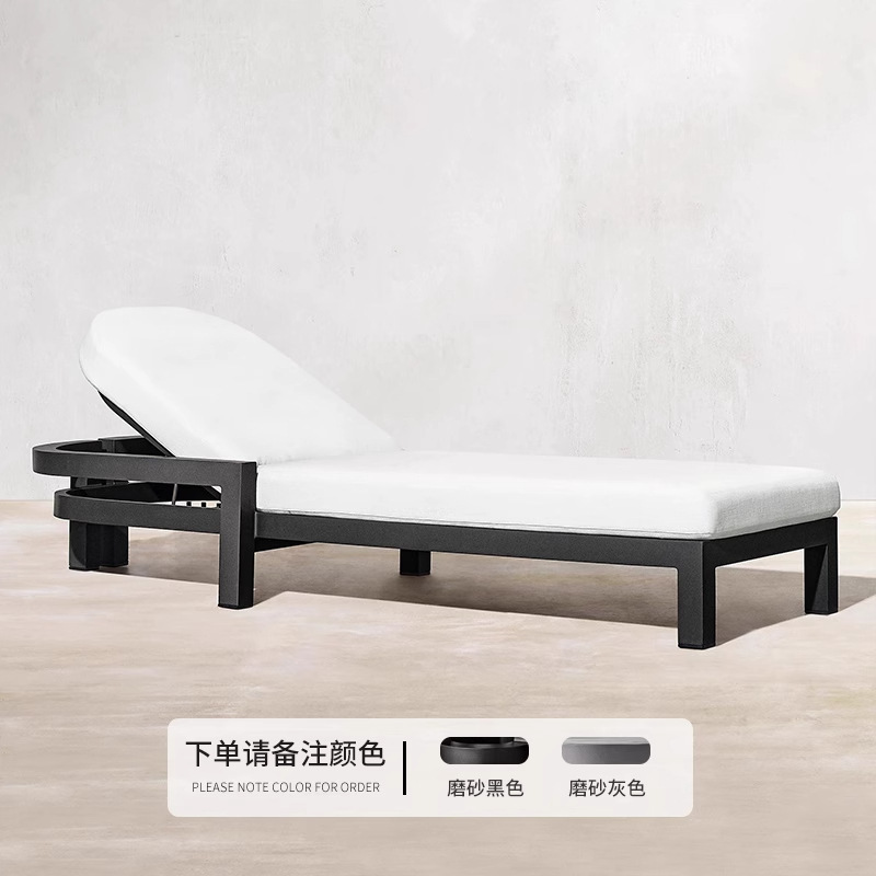 Cama tumbada (tubo de aluminio de 1,8 mm + esponja de 45 densidad) versión actualizada
