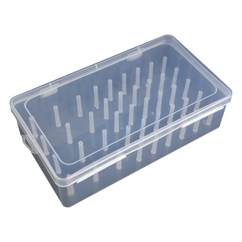 Factory Direct Sales 42 Axis PP plastic large capacity sewing box portable household sewing storage box sewing tools