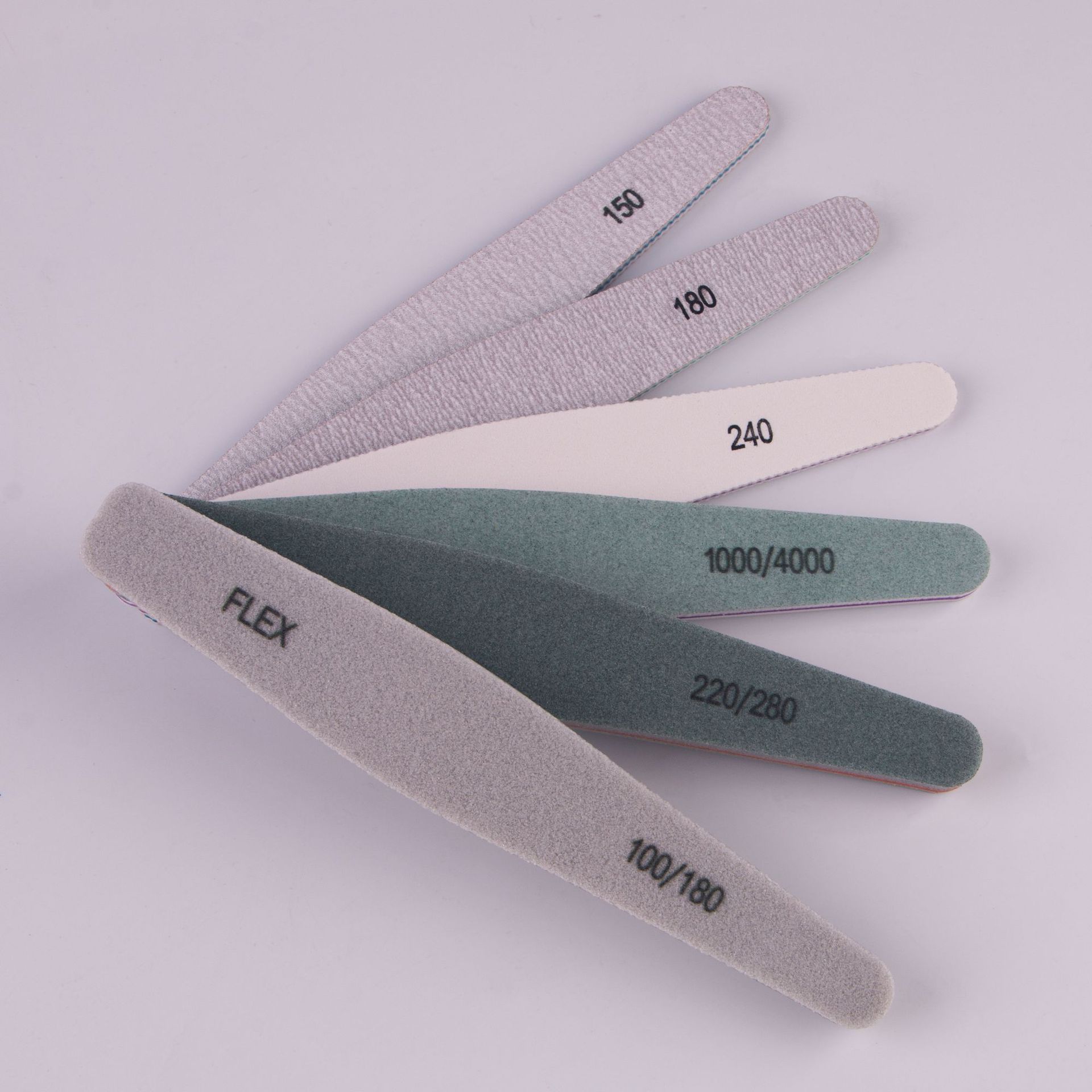 Transfronterizo 6 conjuntos de uñas conjuntos de esponja frotar barra de pulido archivo de uñas barra de pulido herramientas de cuidado de uñas