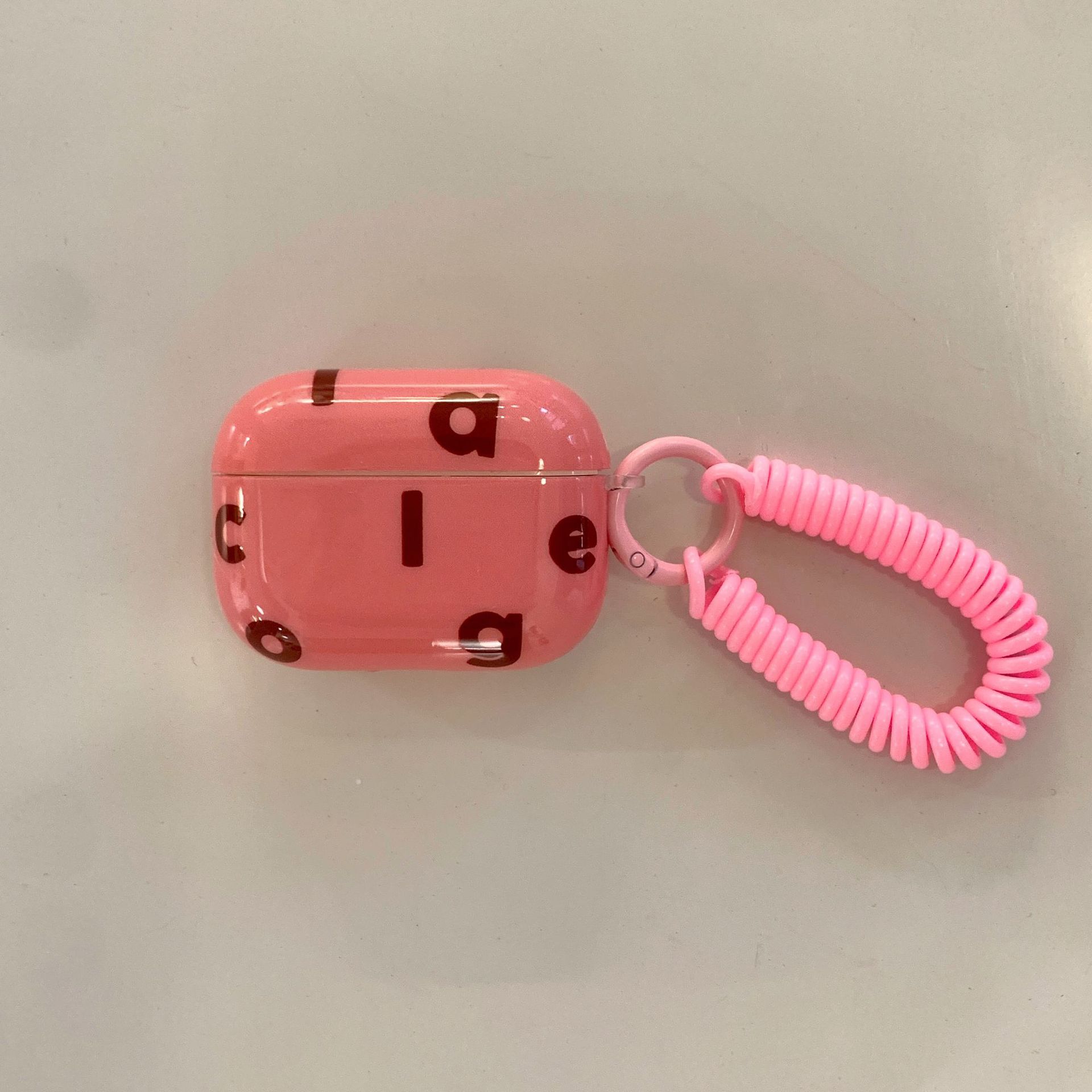 Colisionador de letras de nicho coreano adecuado para auriculares AirPodsPro2 nuevo anillo colgante de generación 3/4 1/2 pareja Pro mujer