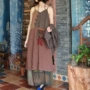 定制宽松拼接款复古连衣裙
