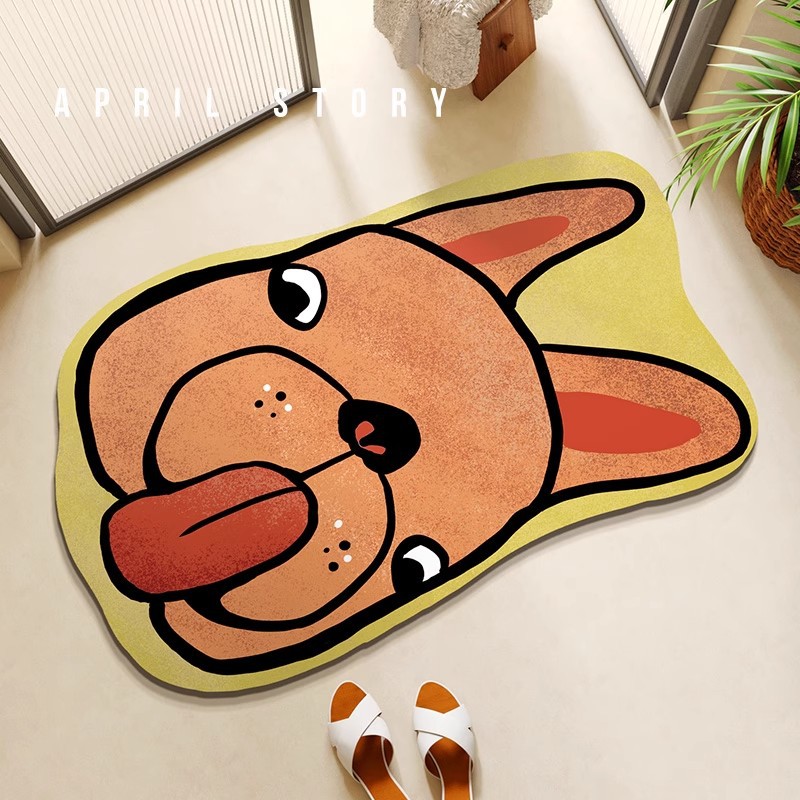 Cojín de puerta de baño de barro de diatomeas de forma especial TEMU transfronterizo Cojín de puerta de baño de secado rápido de absorción de agua Cojín de puerta de baño