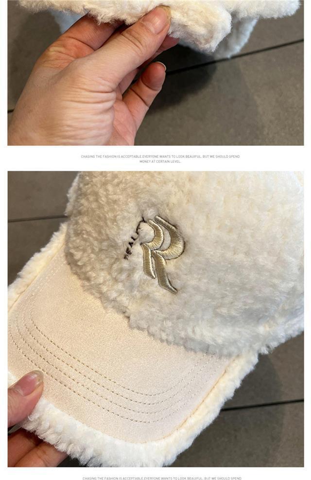 Warm Winter Women's Lamb Wool Baseball Cap