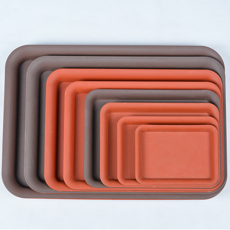 Matte plastic rectangular waterproof big flowerpot