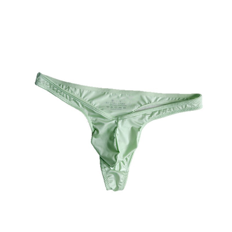 Nuevos calzoncillos de seda de hielo para hombres de cintura baja, pantalones de tela lisa y resbaladiza, pantalones delgados y sensuales para hombres y jóvenes image 5