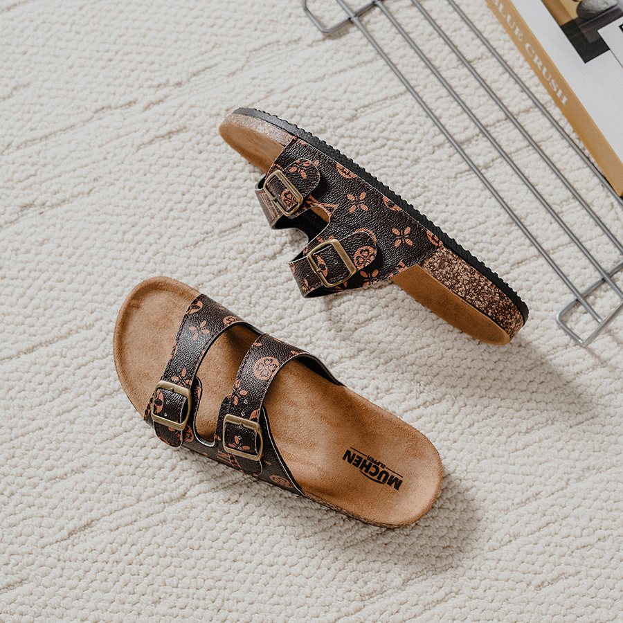 Summer Mens Cork Slippers Trendy Beach Shoes For Men And Women_voghion.com