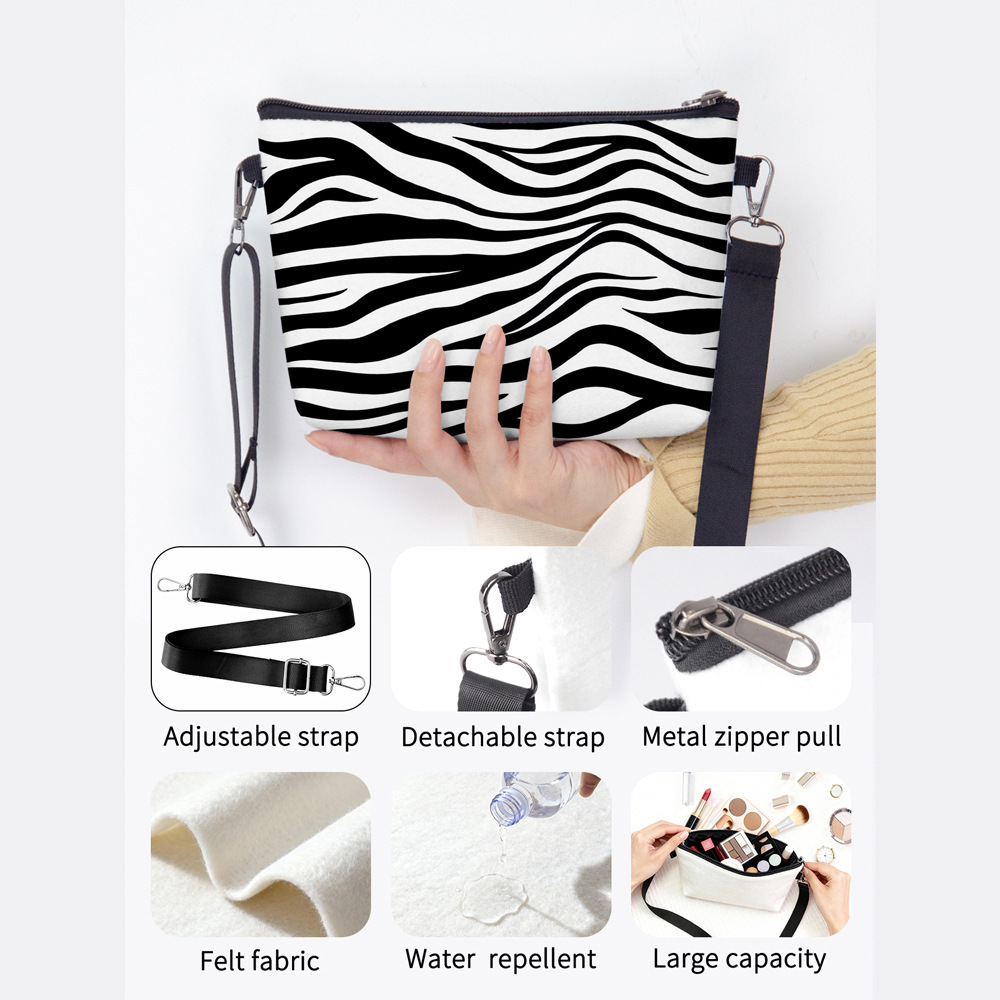 Nueva moda leopardo serie de bolsos de mujer bolsos de felt bolsos de hombro de gran capacidad de viaje bolsos de moda de mujer image 11
