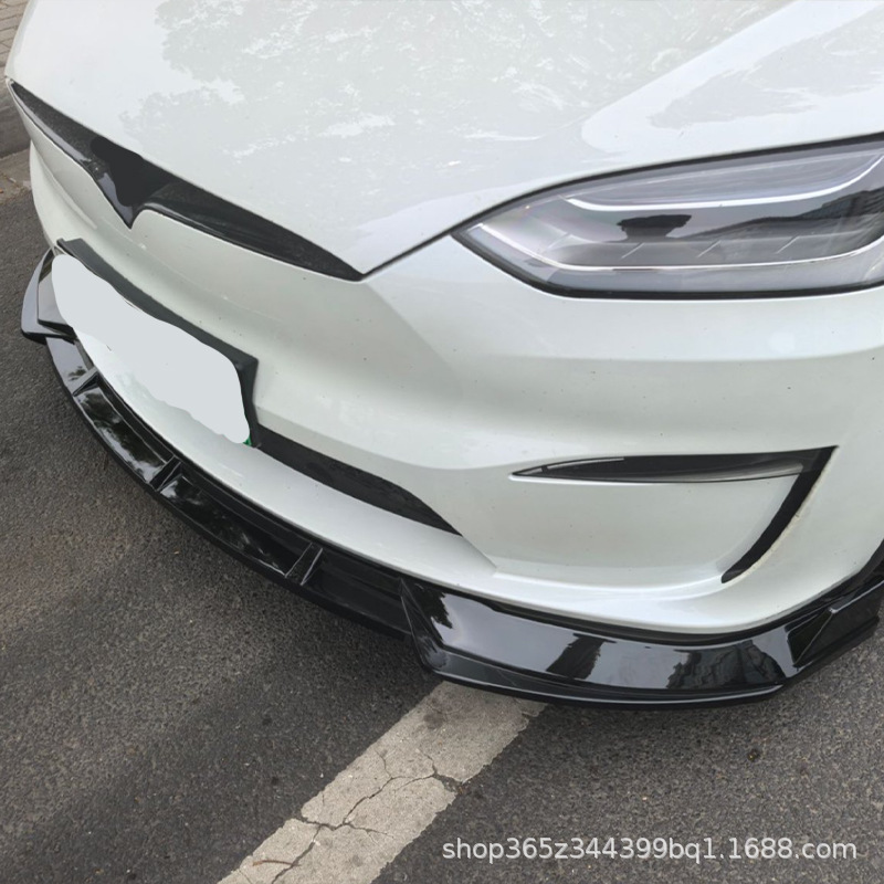 Cross-Border Hot Sale Suitable for Tesla Model X 2021-2025 Front Shovel Punched Fixed Small Surround Front Lip