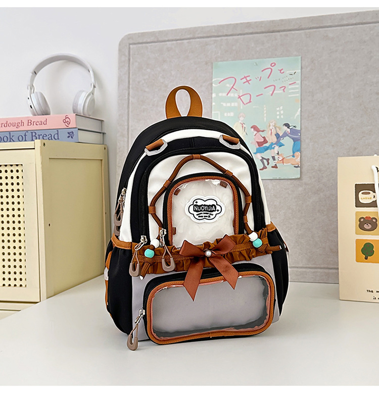 Bolsa de dolor de hombro de arco japonés de color contraste, bolsa de dolor de alta calidad, bolsa de dolor de alta capacidad, bolsa de dolor transparente