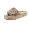 Fashionable comfortable soft slippers with velcro, plus size, city style, wholesale