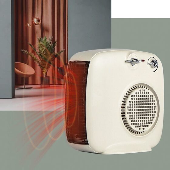 Fan Heater Cross-Border Winter and Summer Dual-Purpose Heating and Cooling Fan Fast Heating Office Heating Three-Speed Temperature Control