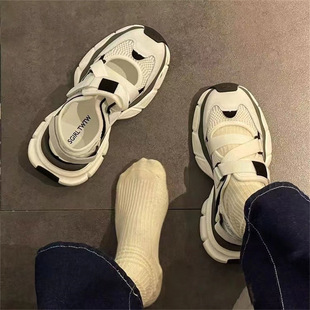 [Foreign trade original order] Torre Shoes 2025 Mesh Breathable Hollow White Cave Shoes Casual Sports Baotou Sandals