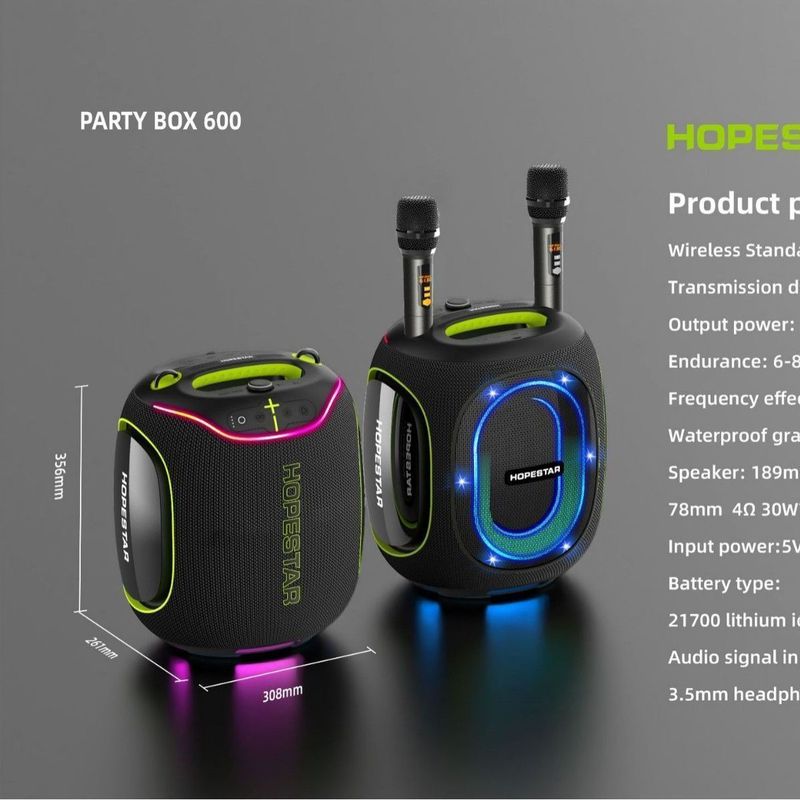 PARTY BOX 600 ポータブル スピーカー アウトドア キャンプ ワイヤレス Bluetooth スピーカー 300W 重低音 高品質|undefined