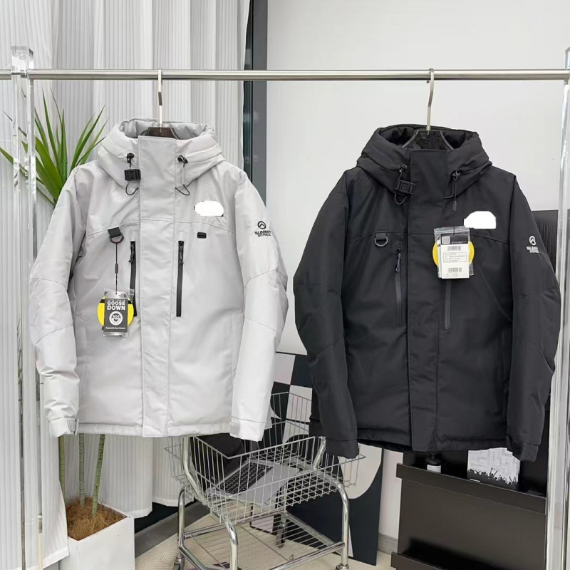 Putian North Face Himalayan Integrated down Jacket with Embroidery, Hooded Winter Warm Couple's Jacket
