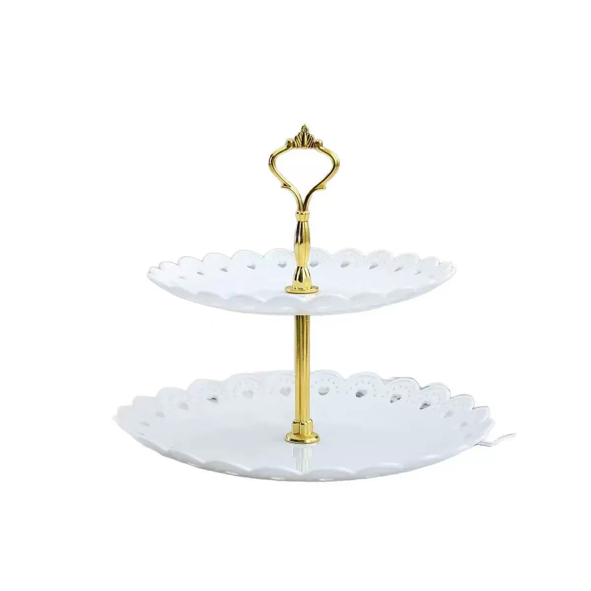 Light luxury tray display rack snack rack home cross-border living room kitchen multi-layer cake fruit storage special plate