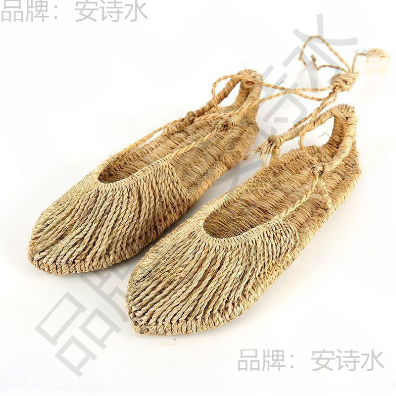 Red Army Shoes Woven Shoes for Women and Men, Trendy Handmade Retro Woven Rattan Men's Hand-Woven Sandals, Performance Sandals