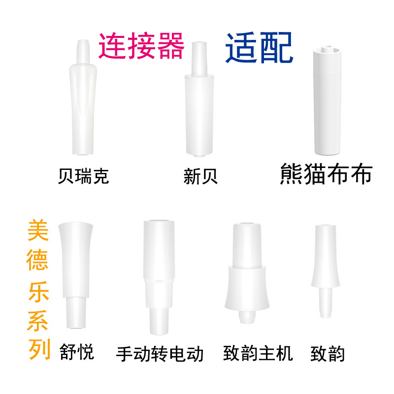 Suitable for Berwick Panda Bubu Virtue Breast Pump Connector Horn Cover Milk Storage Bottle Ximile New Be