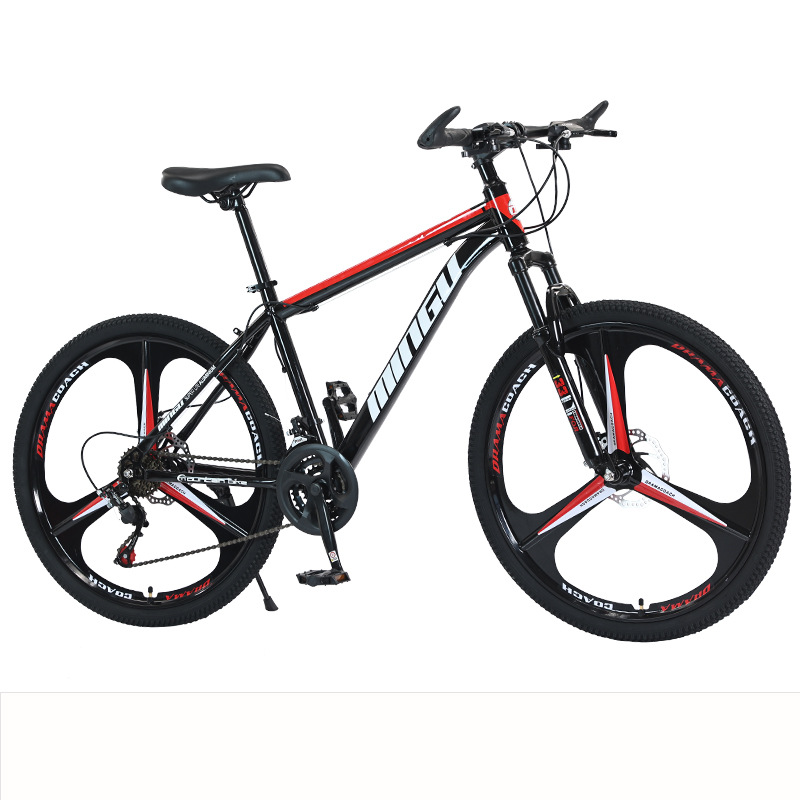 Bicicleta de Montaña MINGU, bicicleta con absorción de impacto y freno de disco de 24/26/27,5 pulgadas, bicicleta de velocidad variable para hombres y mujeres