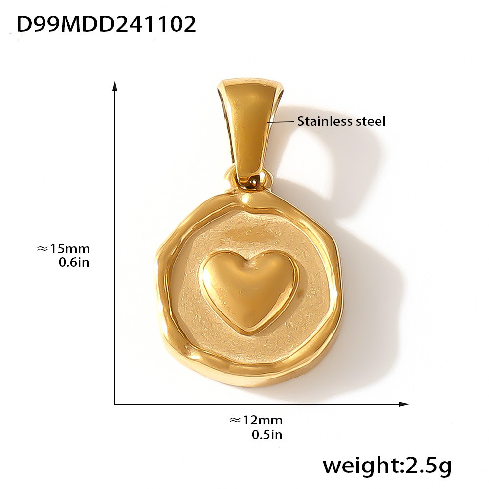 4g Weight Pendant Jewelry Making Type 1 Piece Quantity Daily Occasion 304 Stainless Steel Material Geometric Pattern Unisex Gender Plating Design Classic Style Style Wholesale Jewelry Classic Style Geometric 304 Stainless Steel Plating 9