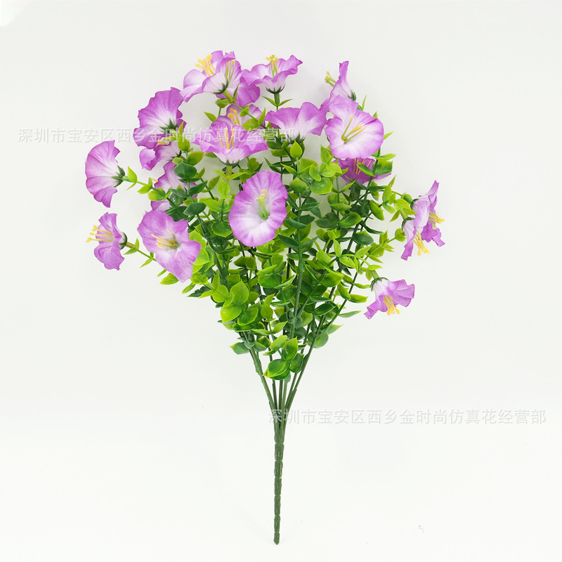 造花 7 フォークユーカリ朝顔模擬朝顔布花屋外家具装飾アクセサリー卸売|undefined