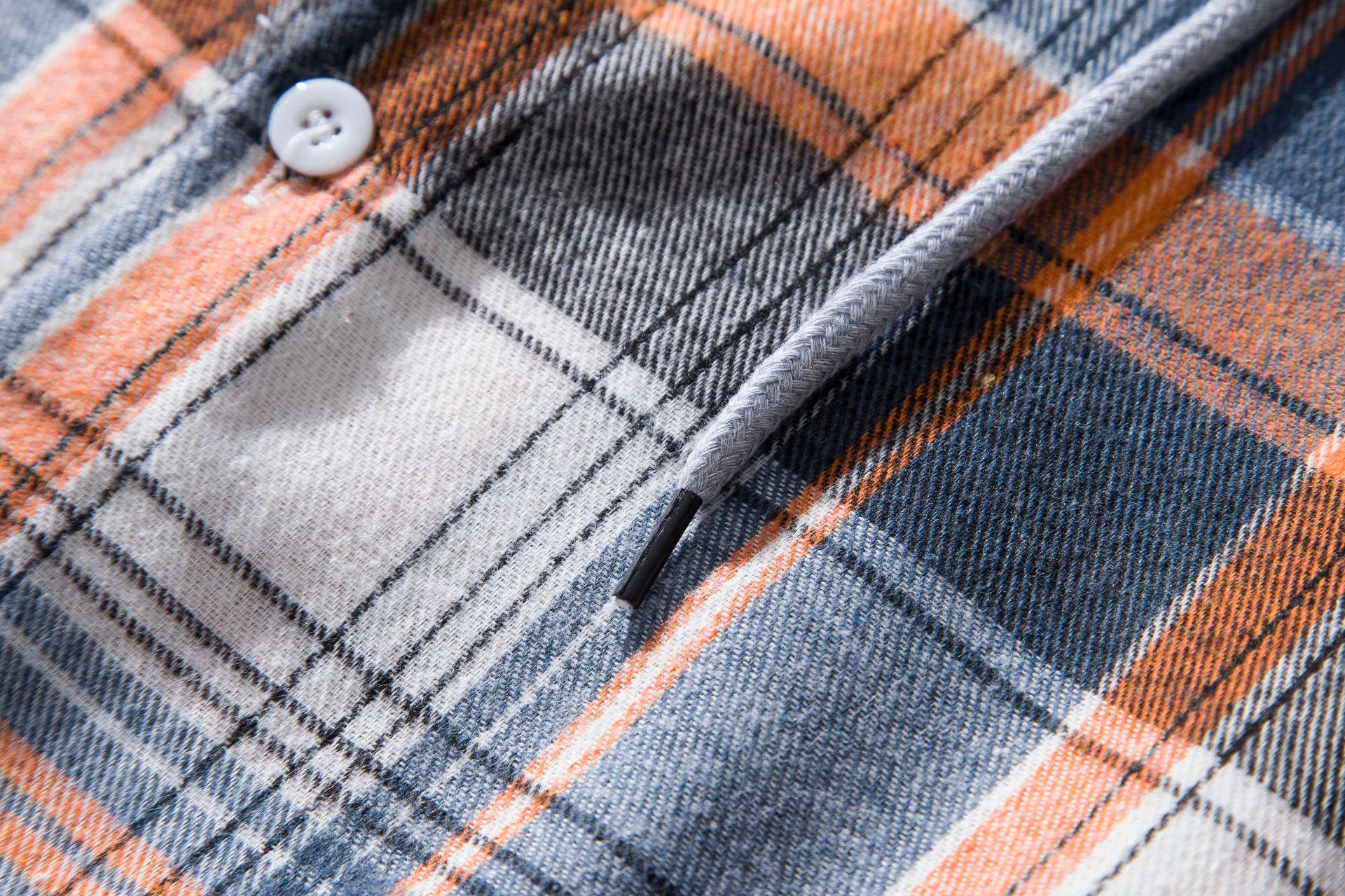 Herren Flanellhemd Mit Kapuze Kariertes Oversized Freizeithemd_voghion.com