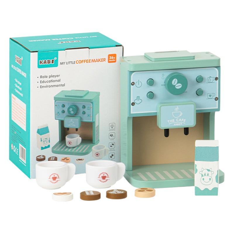 Los niños juegan a las casitas de cocina juguetes de simulación máquina de café niños y niñas interés cultivo mano-ojo coordinación entrenamiento utensilios de cocina