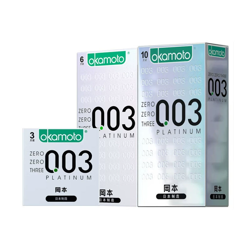Оккамото 003 Platinum 2 шт., 3 шт., 6 шт., 10 шт. презервативов, оптовые продажи медицинских товаров Meituan, презервативы Okamoto