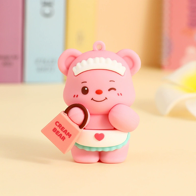 Настоящая Cartoon-ойл? (непонятно) Genuine cartoon oil, keychain, creative doll, cute pendant, with little bears, Birthday gift, wholesale