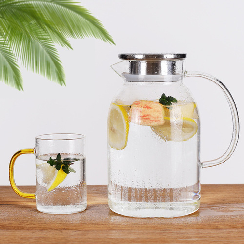 Glass cold kettle household water cup set living room cup set cross-border wholesale home hospitality drinking cup set