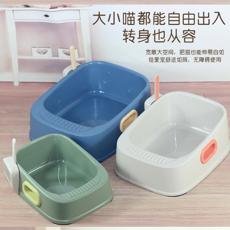 All enclosed cat litter box large size odor-proof small size kitten integrated cat litter pan cat toilet cat litter box poop basin