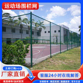 厂家批发学校体育场绿色隔离网足篮网球安全防护网球场围网勾花网