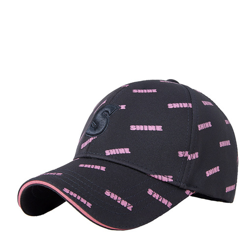 Spring and summer new fashion trend embroidered versatile golf baseball cap for men and women outdoor sunshade and sun protection peaked cap