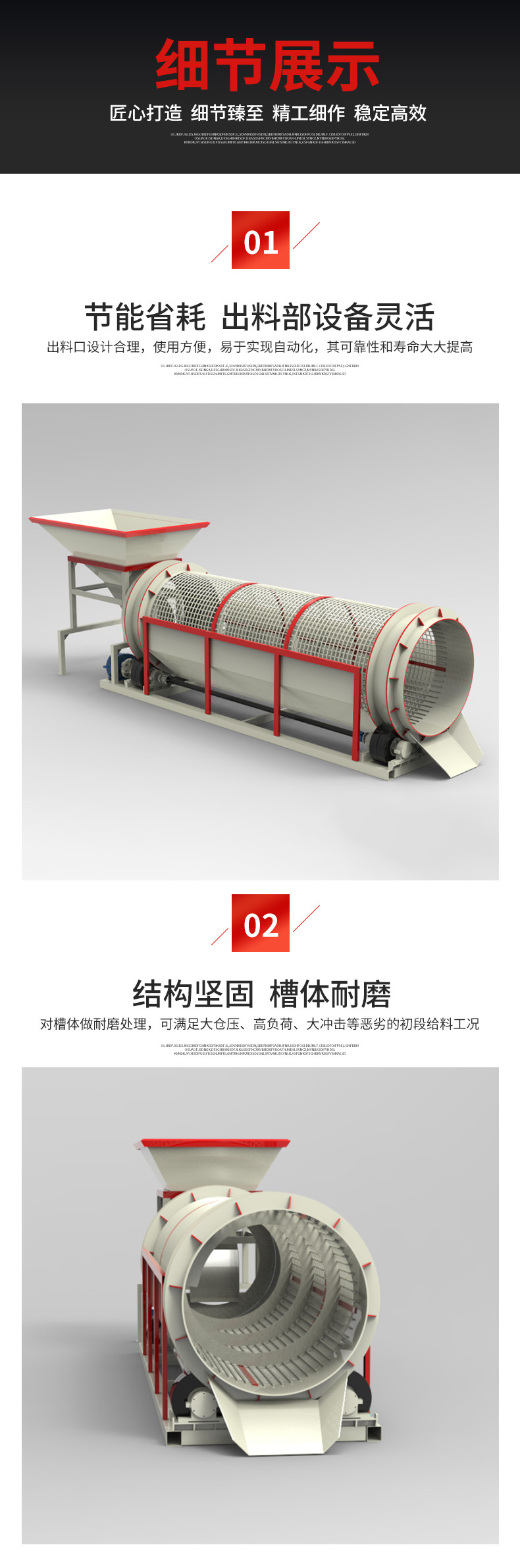 Барабанный грохот Chuhe Machinery GS10*30 кастомизация сита