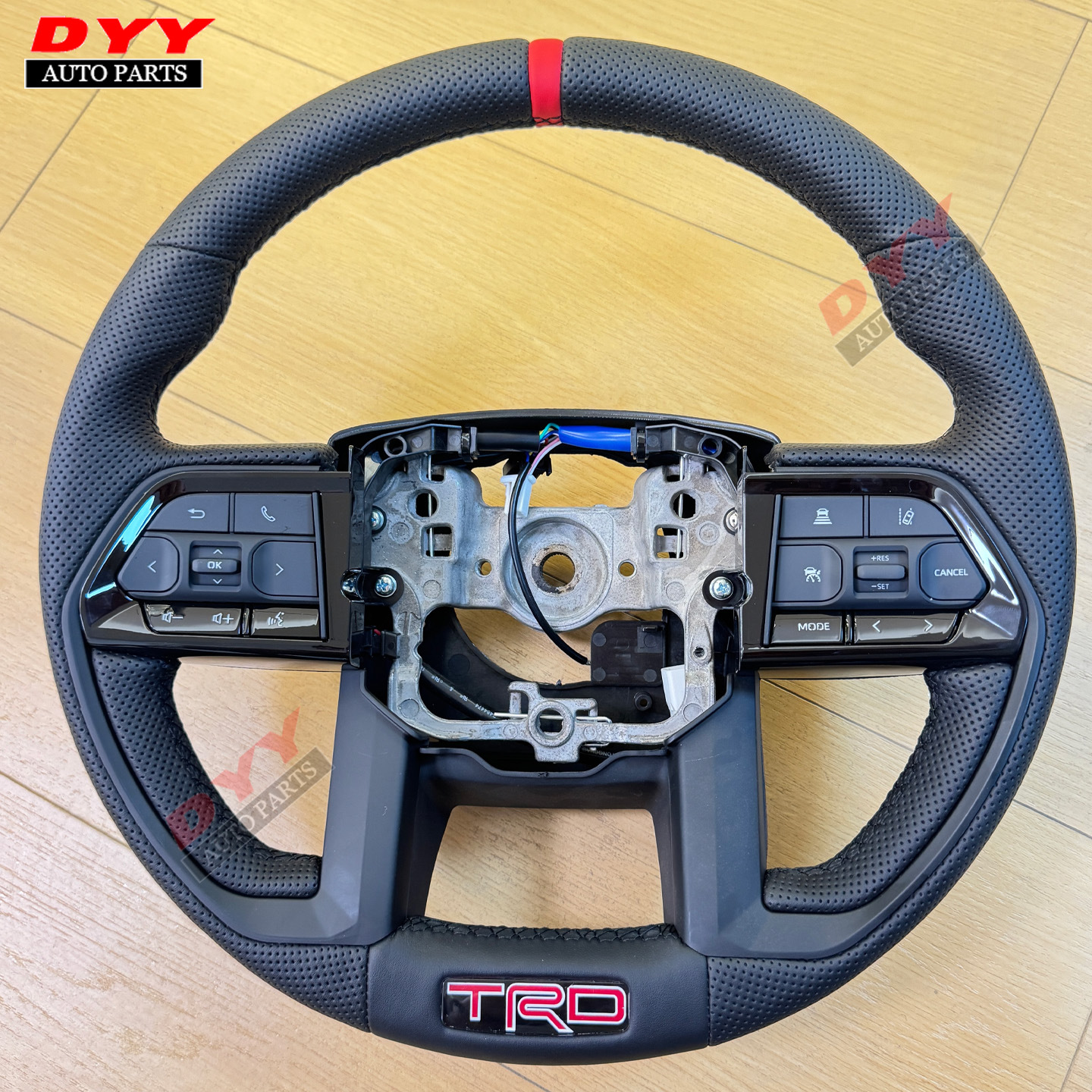 Suitable for 25 Models of Tacoma, 4Runner, and Other Leather-Trimmed Vehicles, Steering Wheel Assembly for Old-To-New Steering Wheel Conversion