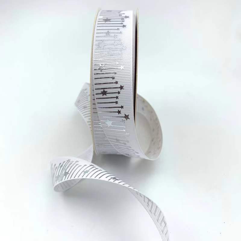 2,5 cm Meteor Hot Fix plata dorado hilo cinta bandeja de la barra cinta de la flor caja de regalo cinta de la torta en la acción