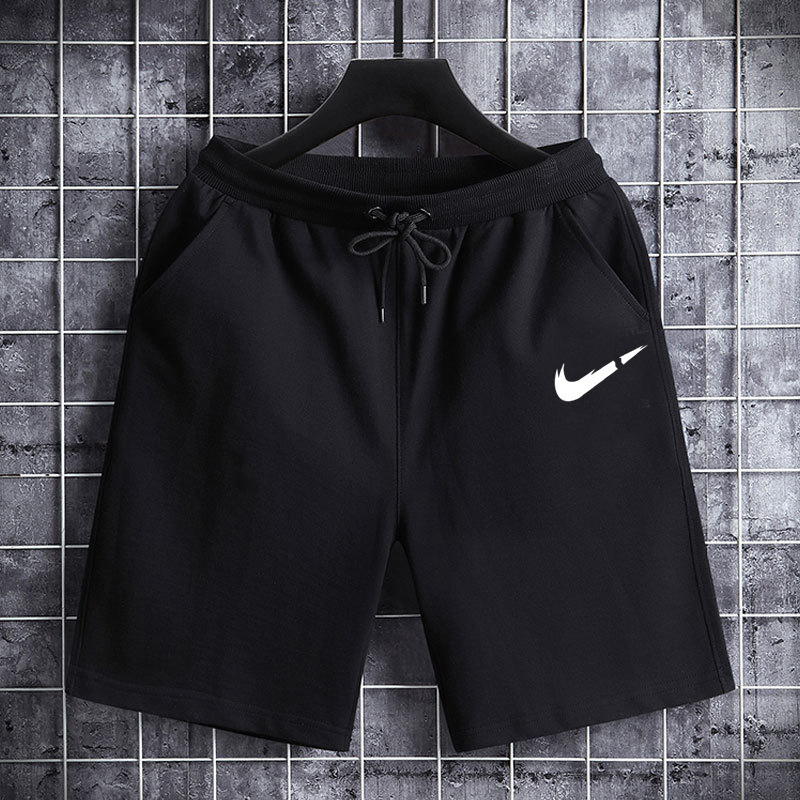 2024 Fashion Shorts Men's Summer Cotton Outer Wear Loose Straight Pants Couple Sports Casual Pants