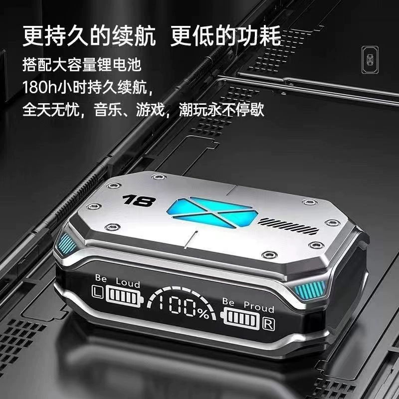 Киберспорт беспроводной Bluetooth-наушник с шумоподавлением Король курицы Genshin Impact игра универсальный цифровой дисплей Bluetooth 5.3