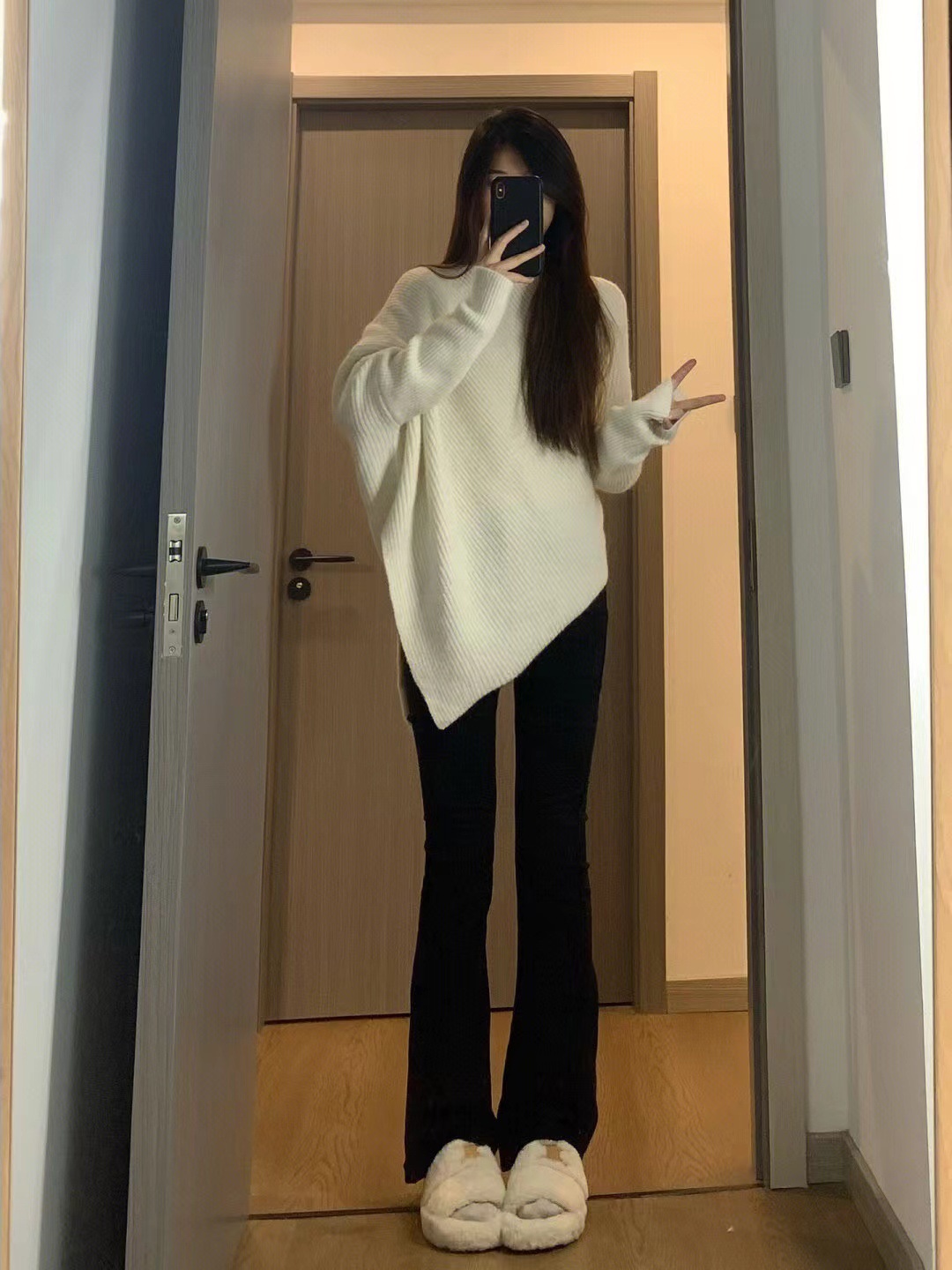 Dammen Pullover Mat Héichkraag Stréckpullover Hierscht Wanter_voghion.com