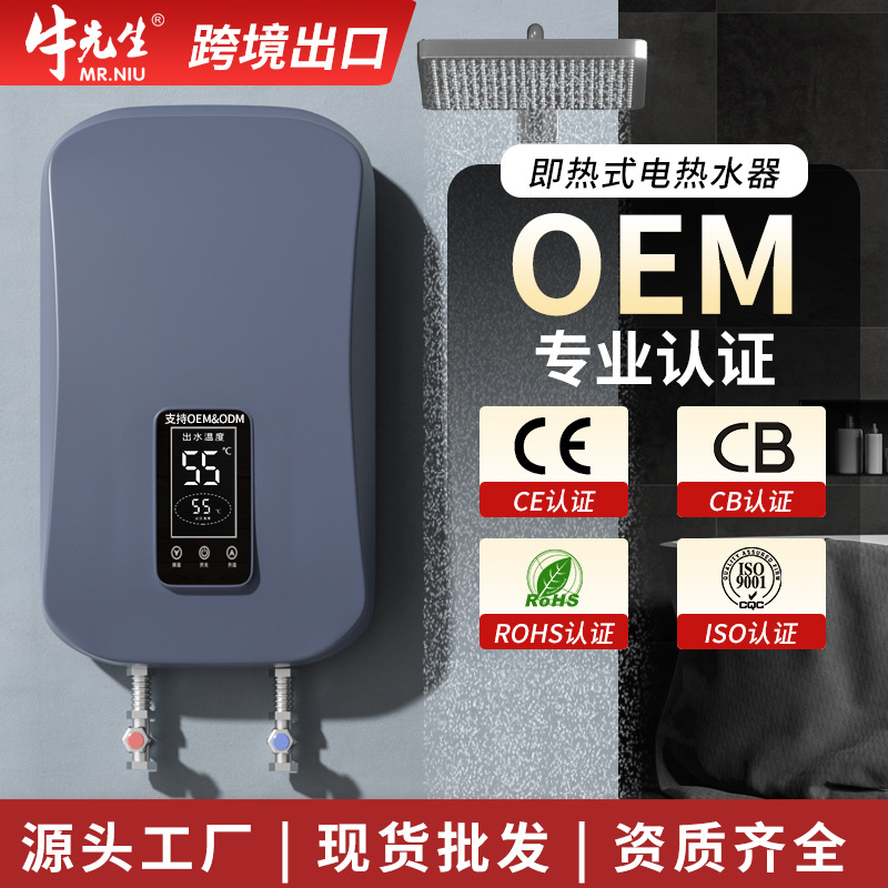 跨境即热式电热水器家用洗澡机小型快速热恒温淋浴出租房厂家批发