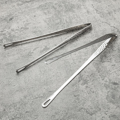304不鏽鋼韓式烤肉夾子燒烤夾牛排夾自助餐實物夾加長食品夾批發