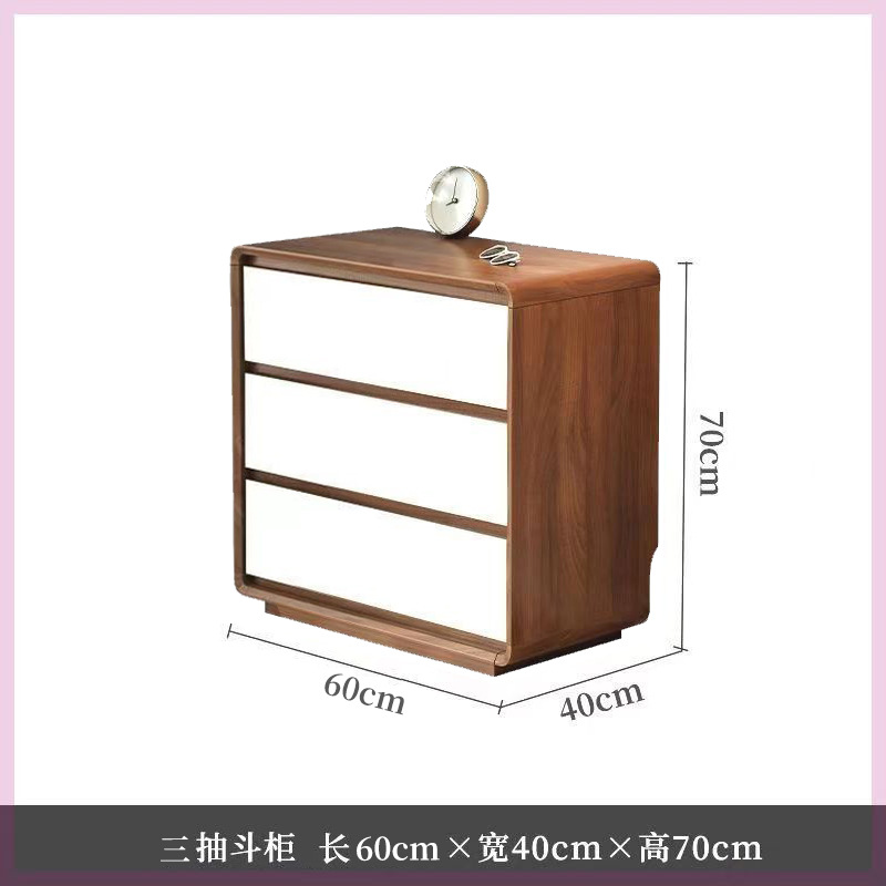 흰색 3단 서랍장 60