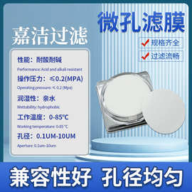 亲水聚四氟乙烯PTFE亲水疏水滤膜有机耐酸碱耐高温超滤