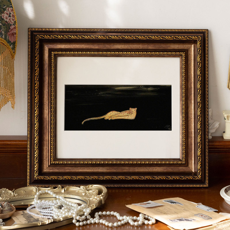 American retro oil painting frame puzzle thangka framing custom size with photo printing creative DIY photo frame display stand American retro oil painting frame puzzle thangka framing custom size with photo printing creative DIY photo frame display stand