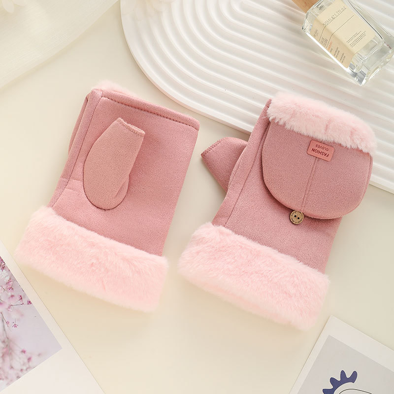 플립 버클 퍼 핑크