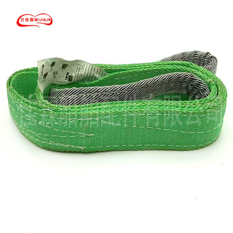 Гигантский кольцевой плоский подъемный строп, подъемный ремень с двойной пряжкой, национальный стандарт, промышленный приводной строп 5t10t20t, буксирный трос