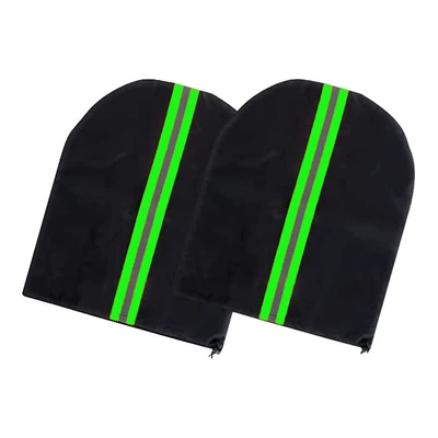 Car snow shield, Windshield Black Adhesive Cloth Car - a-pair-of-600d-rearview-mirror-covers