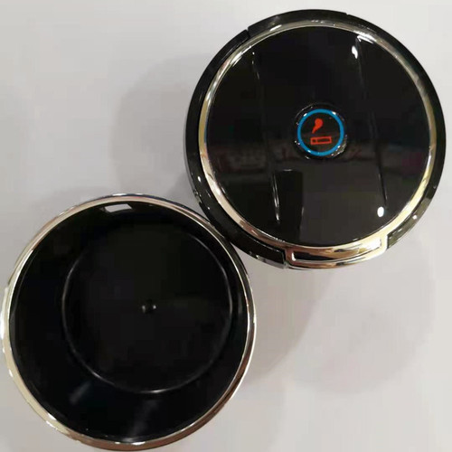 Car air vent hanging multi-functional creative personalized ashtray with cover water cup holder LED ashtray