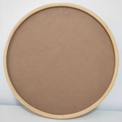 IYR7實木圓形畫框新中式簡約裝裱國畫鑽石畫拼圖框十字繡外框批發