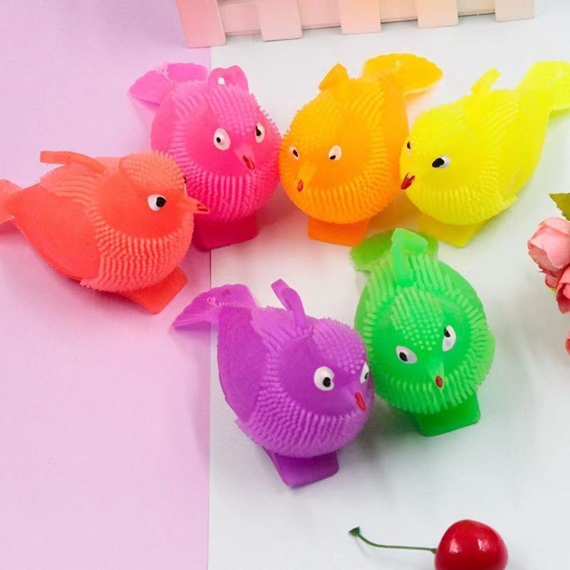 光るハリネズミの毛皮ボール、ロープ付きフラッシュボール、光るウサギのベント、減圧、子供のおもちゃ、露店|undefined